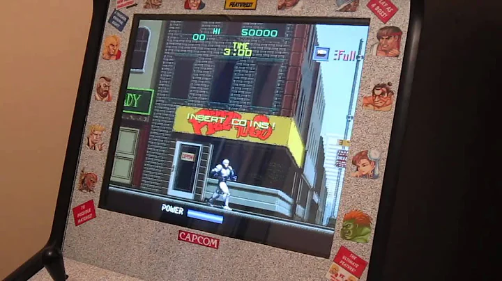 MAME Cab Running Games in attract mode