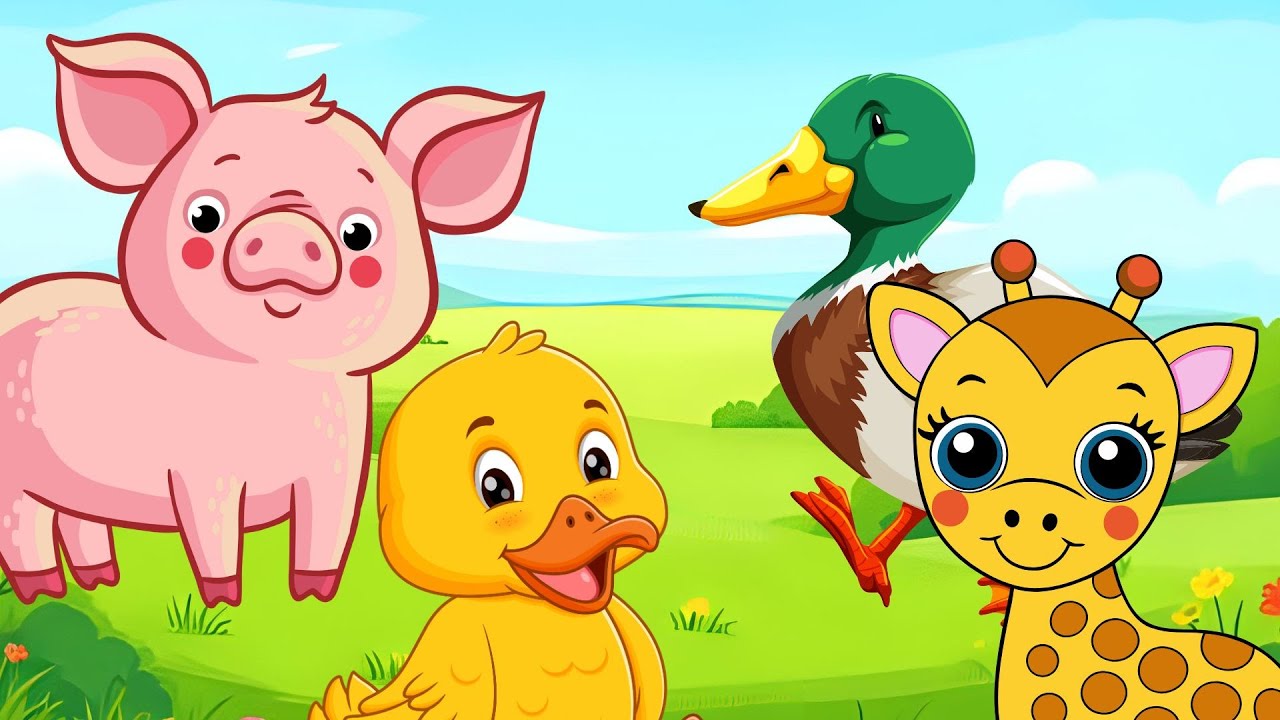 Animal Sounds Song | Best Animal Song | ABC Song | BNG55 - YouTube