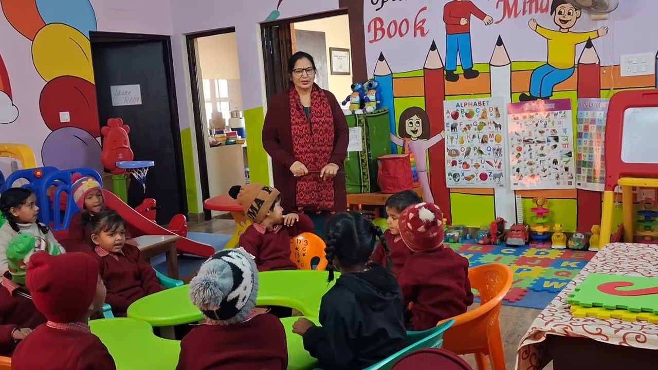 ABCD oral practice  for  Anganwadi  kids