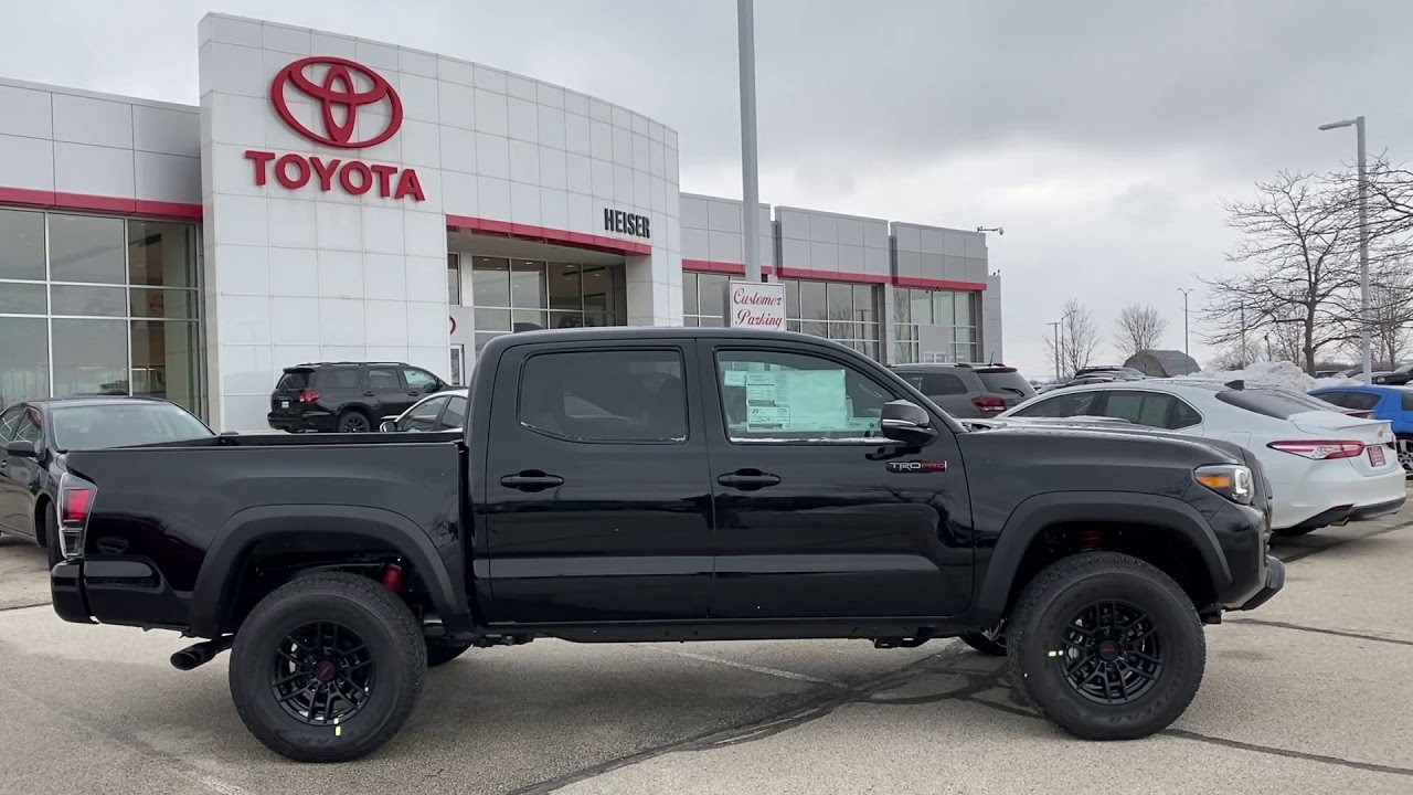 2021 Toyota Tacoma TRD PRO in black **Sold** at Heiser Toyota - YouTube