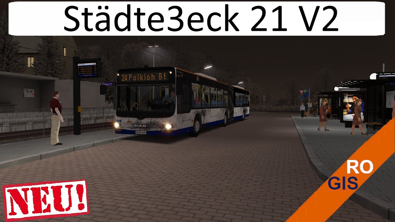 OMSI 2 I Städte3eck 21 V2 I Mit der 24 nach Polkloh