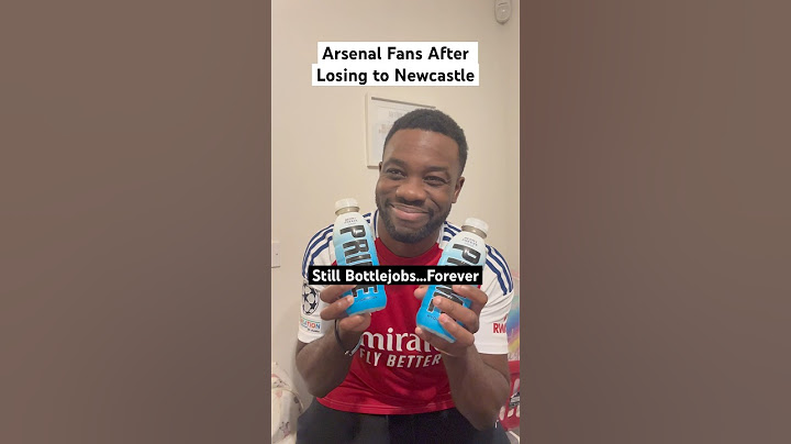 Arsenal Fans After Losing To Newcastle