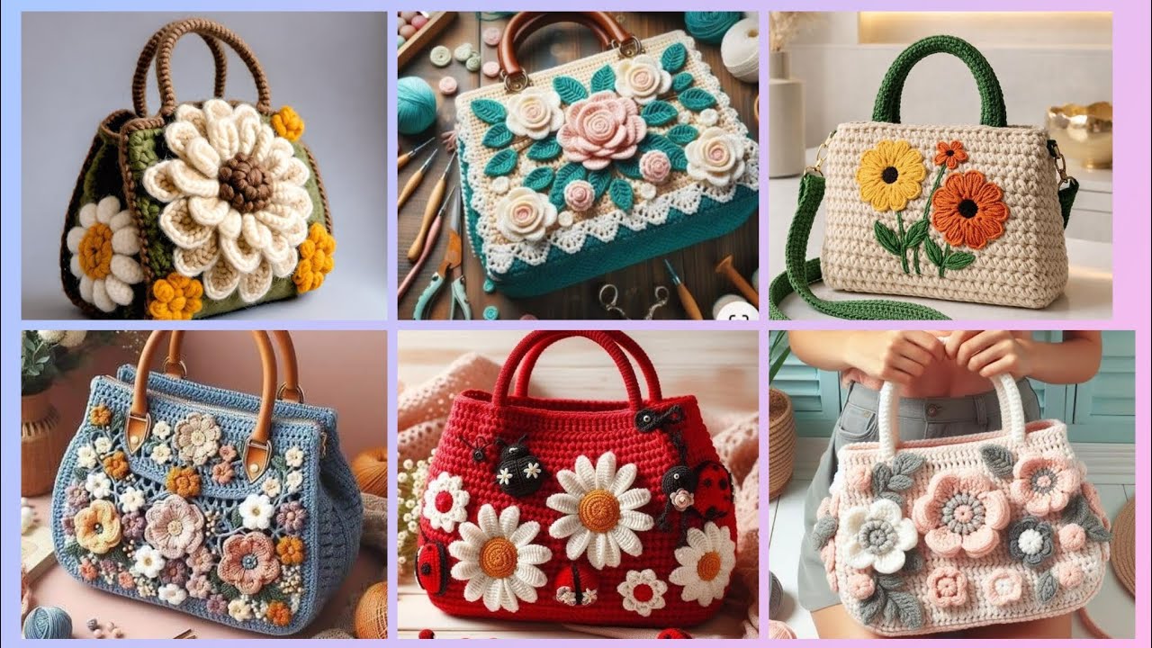 Crochet bag with a new easy and wonderful design#crochet #handmade #handbag 