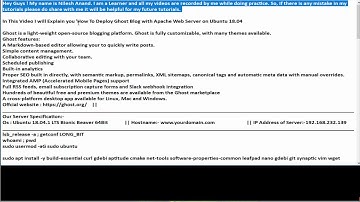 How To Deploy Ghost Blog with Apache Web Server on Ubuntu 18.04