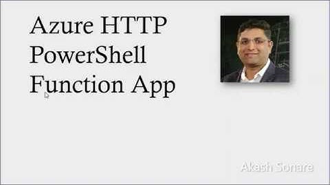Azure HTTP PowerShell Function App
