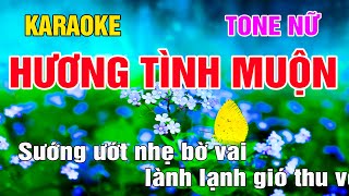 Hương Tình Muộn Karaoke Tone Nữ Nhạc Sống Gia Huy Beat