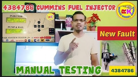 4384786 CUMMINS INJECTOR TESTING Aur इंजेक्टर बॉडी क्रेक है तो कैसे पता करें Manual Testing !