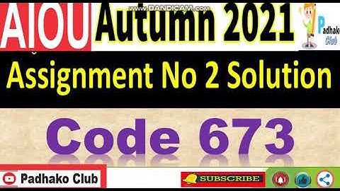 ⏩ AIOU Code 673 Solved Assignment No.2 Autumn 2021 || Level: M.ED/MA Education