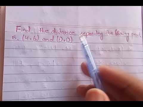 Ex.1.5 calculate distance between two points