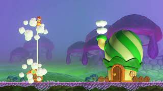 Getting top of the flagpole in Beware of the Rifts - Super Mario Bros Wonder