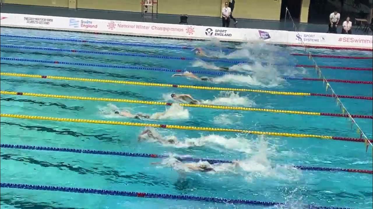 IOM Swimming Swim England Winter Nationals. Joel Watterson 100 free Heat lane 5 YouTube