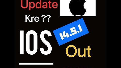 iOS 14.5.1 released What’s new ?? Bug fixes.