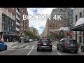 Boston 4K - Main Street - Driving Downtown - USA