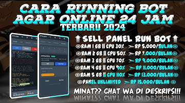 CARA RUNNING BOT DI PANEL AGAR ONLINE 24 JAM NON STOP!!  TERBARU 2024