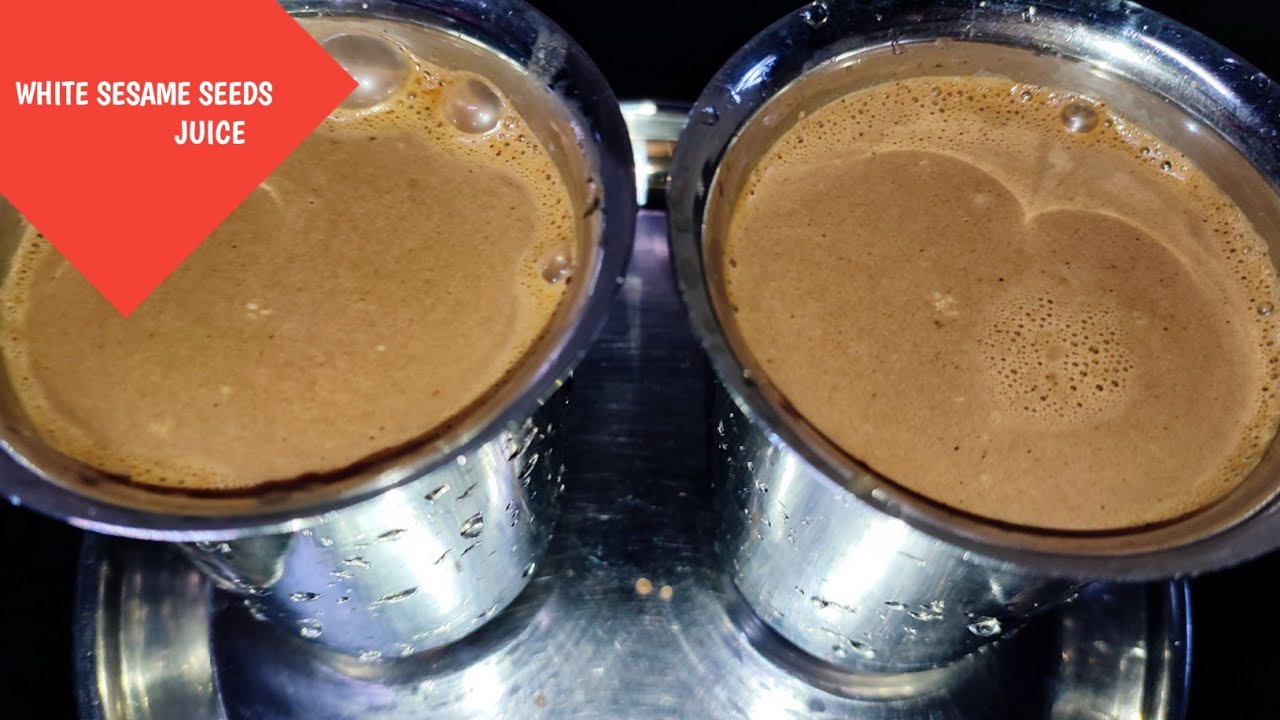 White Sesame Seeds juice recipe YouTube