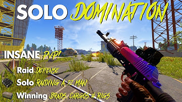 SOLO WIPEDAY DOMINATION on HIGH POP! - 15,000 Hrs - Vanilla Rust