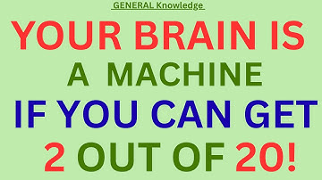 Your Brain Is a MACHINE If You Can Score 2/20 in This Impossible Quiz! 🤯 Only 0.01% Can Do It!