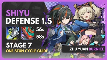 ONE STUN CYCLE GUIDE WITH ZHU YUAN IN SHIYU DEFENSE 1.5 | Zenless Zone Zero