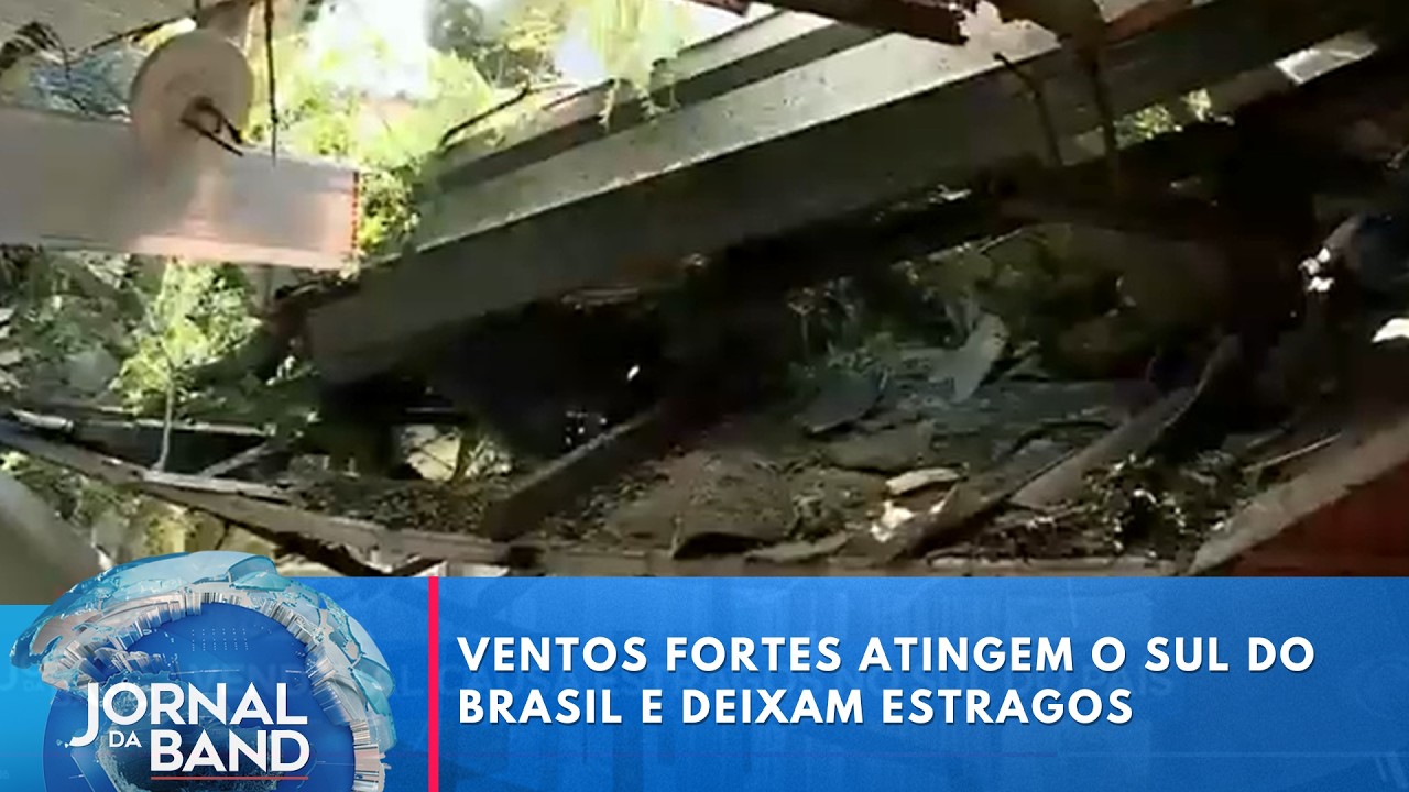 Ciclone extratropical causa estragos no sul do País | Jornal da Band