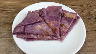 Purple Sweet Potato Pancake (紫薯面饼)