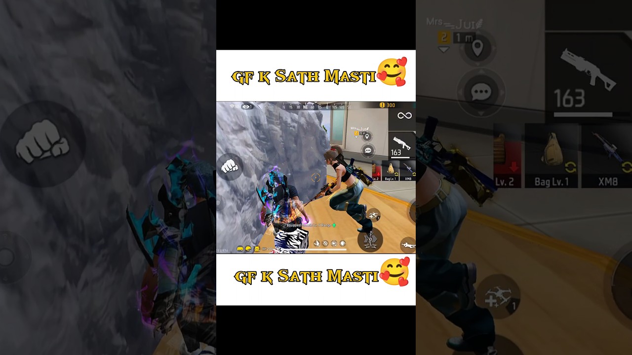 gf k Masti 🥰 in freefire with 