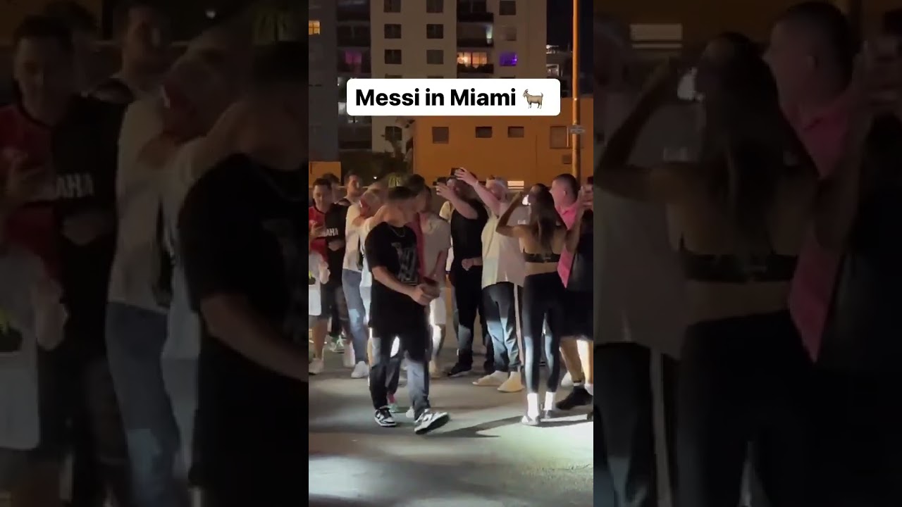Messi Overwhelmed by Fans While Walking in Miami Streets!!