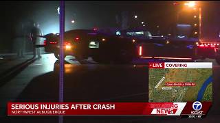 Serious Injury crash on Coors and La Orilla