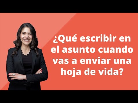 Video: ¿Por qué es importante incluir información en la línea de asunto al enviar un correo electrónico?