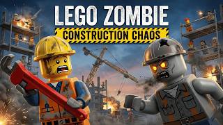 LEGO Zombie Construction: CRANE CRASH! 🏗️🧟‍♂️ | LEGO Animation | Full Episode 15