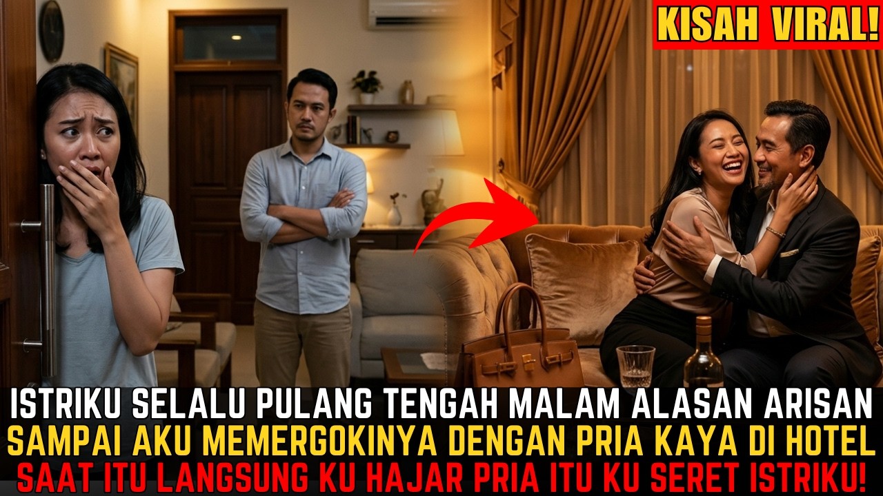 ISTRI PULANG TENGAH MALAM ALASAN ARISAN! AKHIRNYA AKU MEMERGOKINYA BERMESRAAN DENGAN PRIA LAIN!