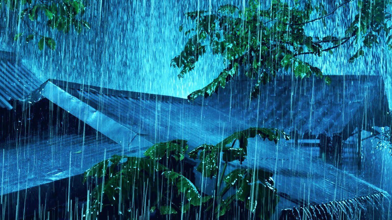 Dormir Profundamente con Intensa Lluvia y Truenos Durante Toda la Noche ...