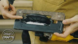 Super simple way to make a Circular Saw Guide / woodworking