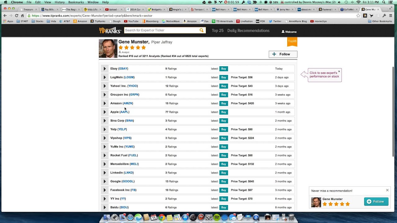 Using @TipRanks to analyse an Analyst
