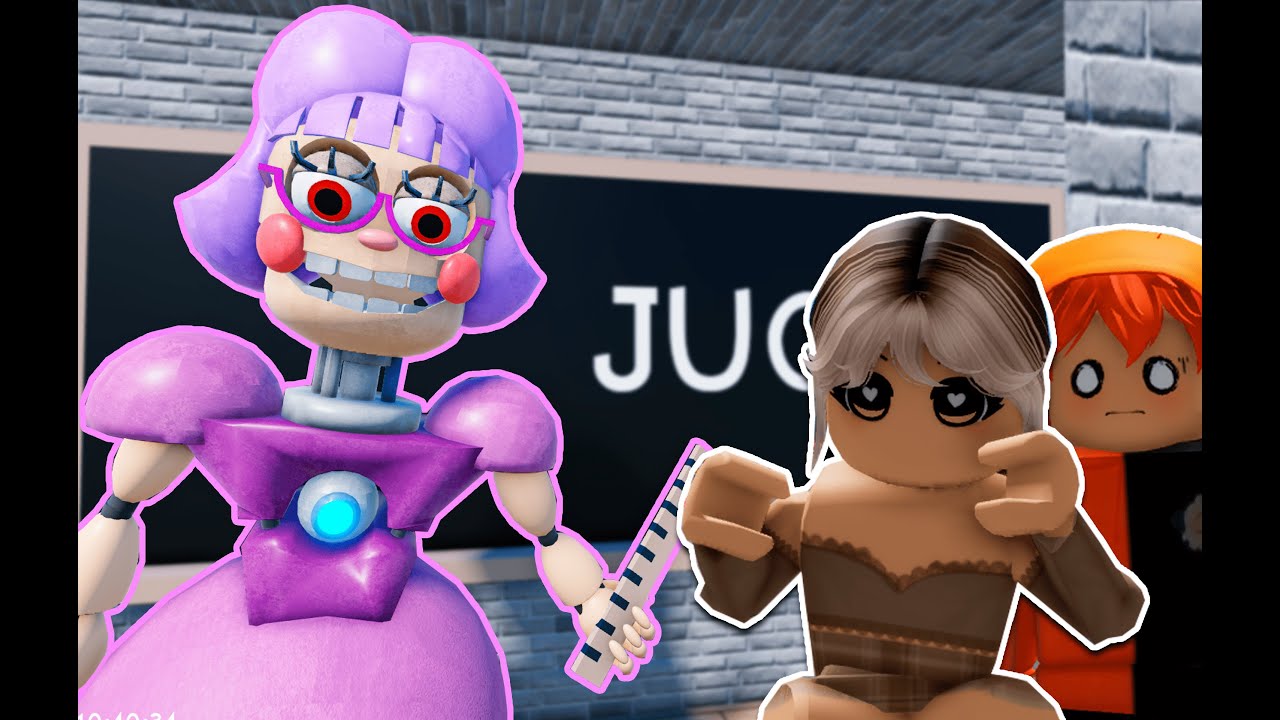 ESCAPANDO de la MAESTRA ANIMATRÓNICA 😨😱 CON @zerflox9844