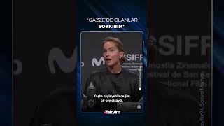 Abdli Oyuncu Jennifer Lawrence San Sebastian Festivalinde Gazzedeki Soykırımla Ilgili Konuştu