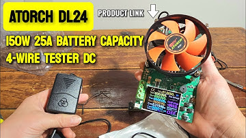 ATORCH DL24 150W 25A Battery Capacity Tester DC USB Lithium Discharge Monitor Power Supply Checker