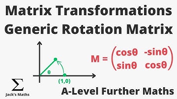 Deriving Rotation Matrix with Examples (Matrices 15) | A-Level Further Maths