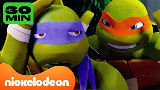 TMNT: Las Tortugas Ninja | 30 MINUTOS de los MEJORES momentos de hermanos de Mikey y Donnie