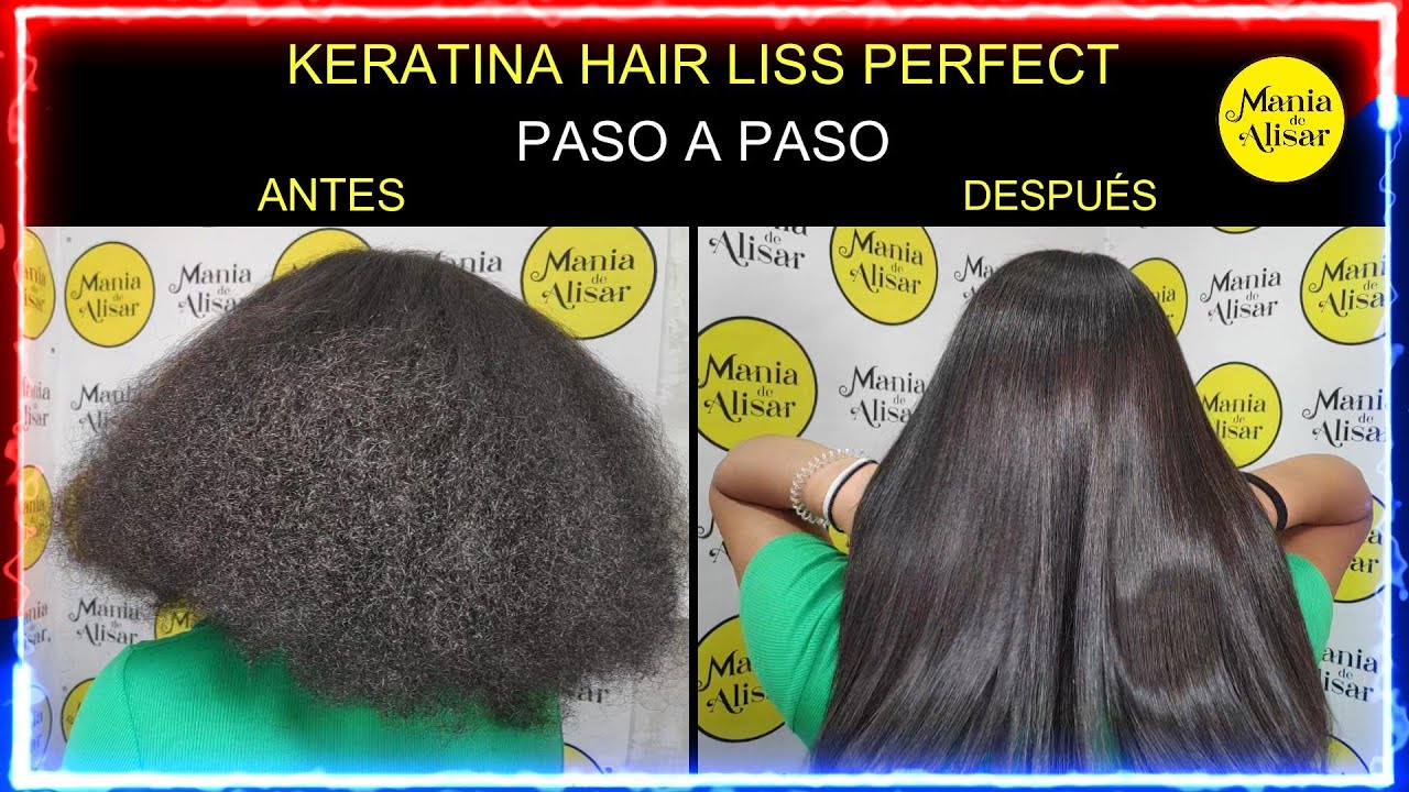 Paso a paso  keratina hair liss perfect en pelo afro