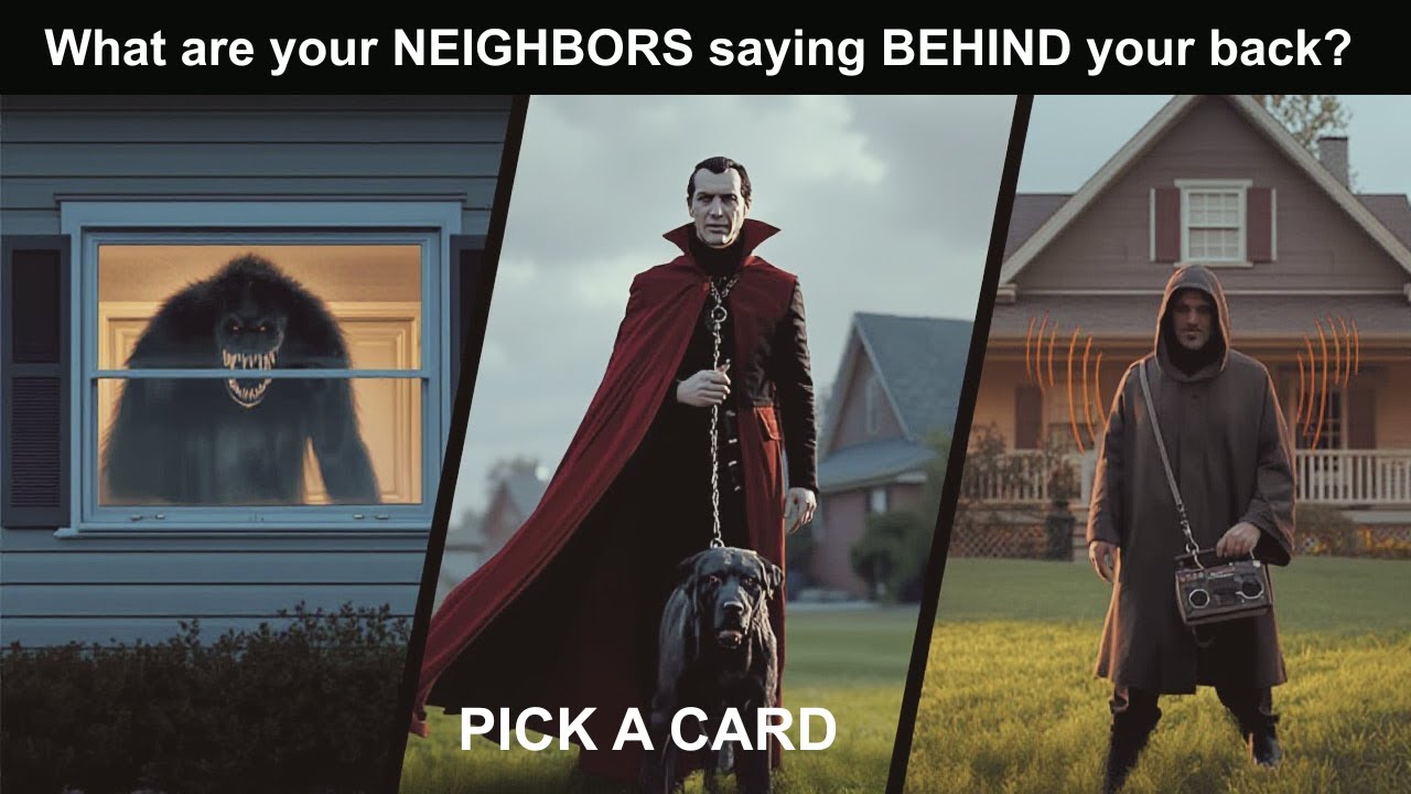 What are your NEIGHBORS saying BEHIND your back? (PICK A CARD)