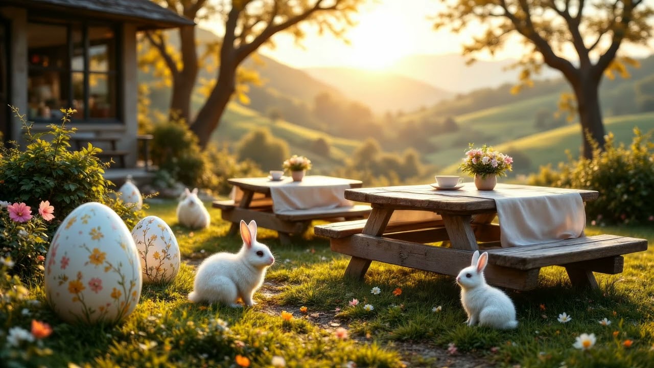 ✨ Easter 4K | Relaxing Instrumental Music for a Cozy Spring Ambience 🌸🎶