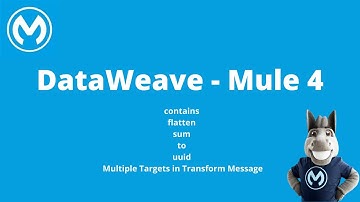 DataWeave - contains|flatten|sum|to|uuid|Multiple Targets in Transform Message - Session 4, Mule 4