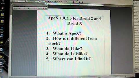 ApeX ROM Review for Motorola Droid 2 and Droid X (Part 1 of 2)