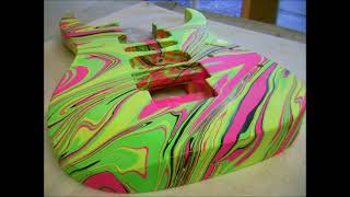 Swirling( Ibanez RG507 in Flourescent colours)