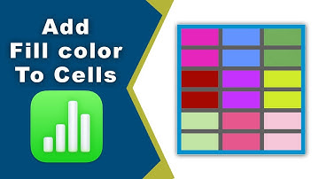 How to add fill color to cells in Apple Numbers (Spreadsheet) on Mac