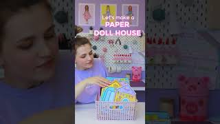 Making a paper mermaid house DIY screenshot 5