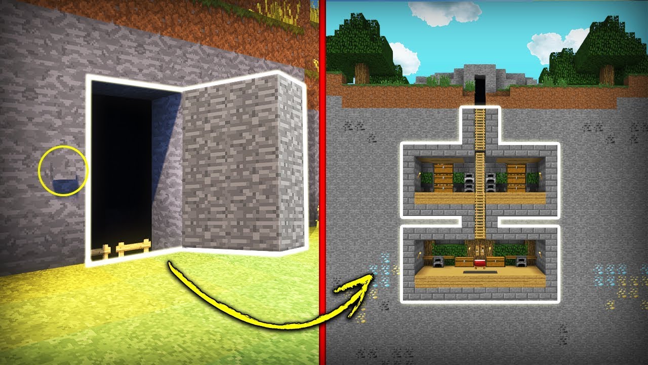 Minecraft: How to Build a Secret Base Tutorial - Easy Hidden House