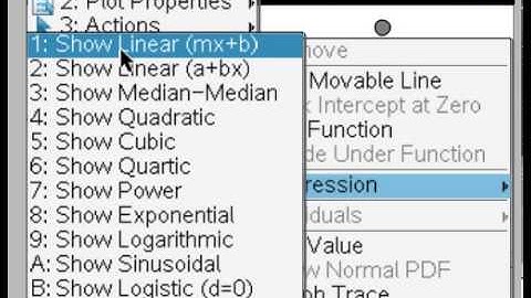 creating a scatterplot on the ti-nspire