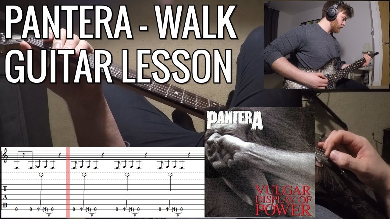 Pantera - Walk Main Riff | One Minute Guitar Lessons - YouTube