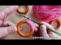 ماذا تظنون اني صنعت بحلقات الستائر مع فن الكروشيه / افكار بالكروشي   EASY DIY With Old Curtain Rings